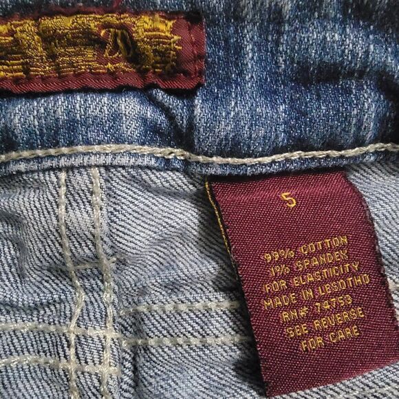 Juniors ZD Premium Denim Bermuda Shorts Rolled Raw Hem Size 5 - Picture 2 of 6